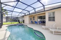 Bright and spacious private pool home near Disney