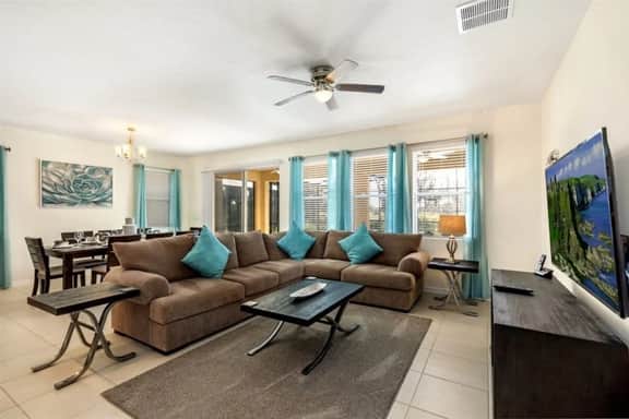 Modern South facing pool home resort amenities