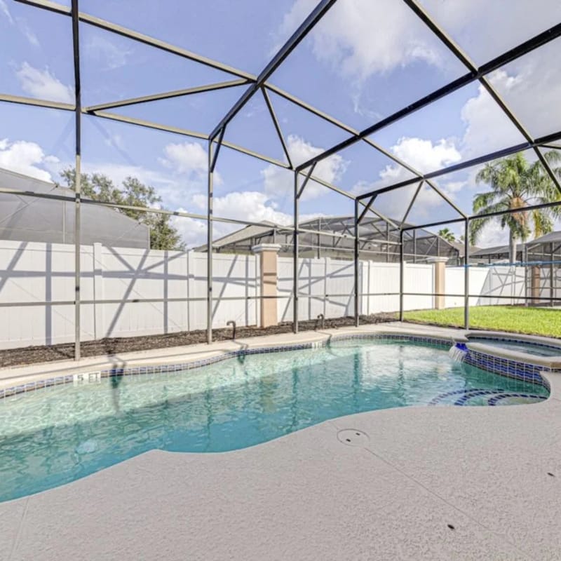 Bright and spacious private pool home near Disney